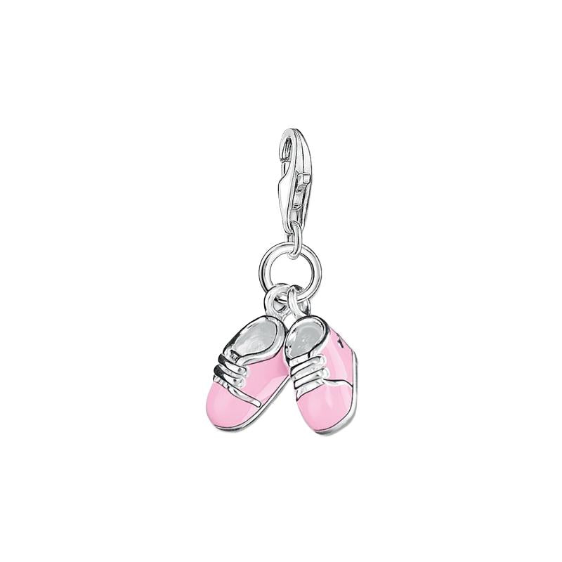 Thomas Sabo Charm pendant pink baby shoes