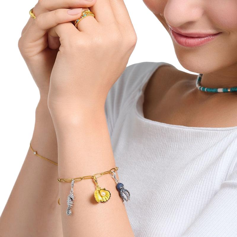 Thomas Sabo Charm pendant shell gold