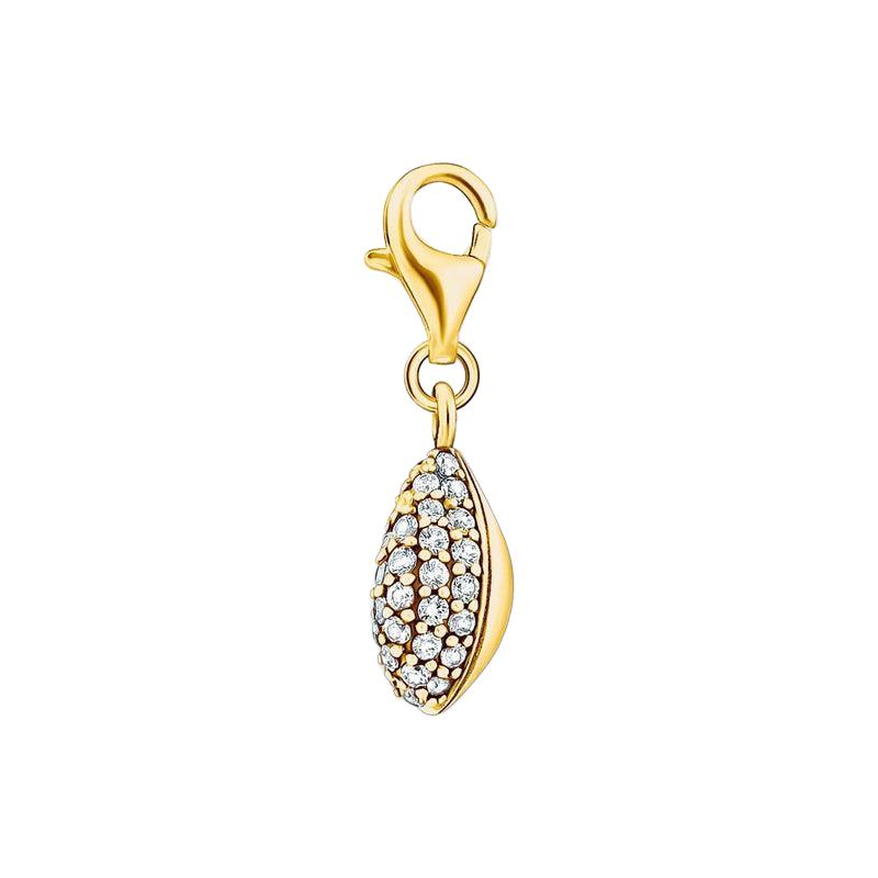 Thomas Sabo Charm pendant shell with white stones gold