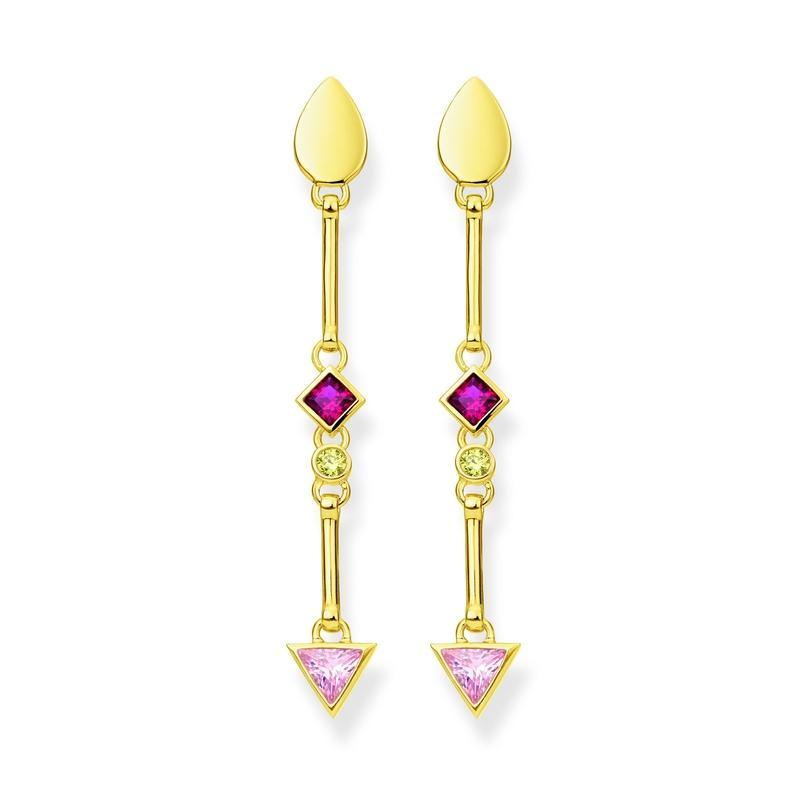 Thomas Sabo Colourful Long Arrow Earrings