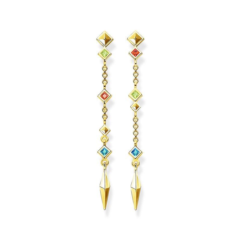 Thomas Sabo Colourful Spike Drop Earrings