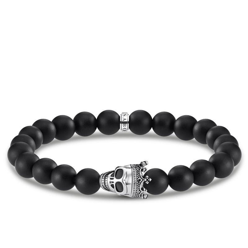 Thomas Sabo Crown Skull Bead Bracelet