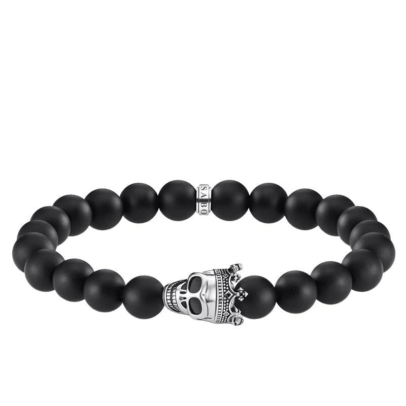 Thomas Sabo Crown Skull Bead Bracelet