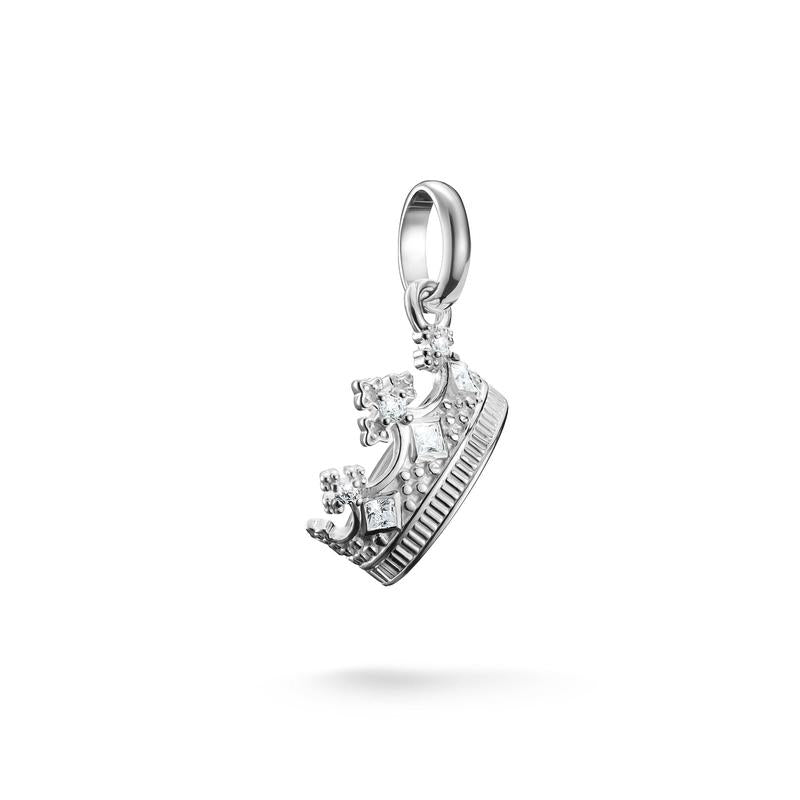 Thomas Sabo Dazzling Sterling Silver Crown Charm