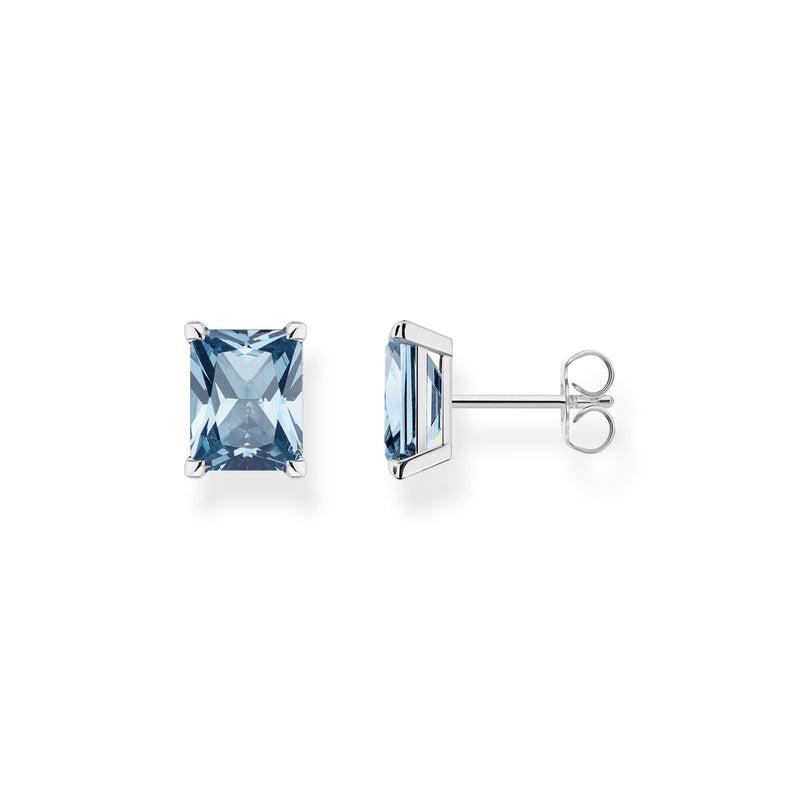 Thomas Sabo Ear Studs Blue Stone Silver