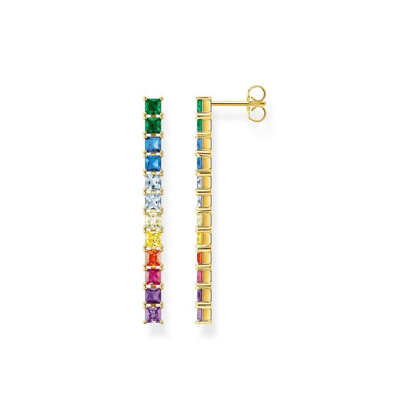 Thomas Sabo Earrings Colourful Stones Gold