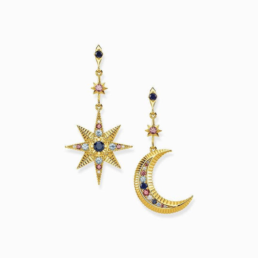 Thomas Sabo Earrings - Royalty Star And Moon