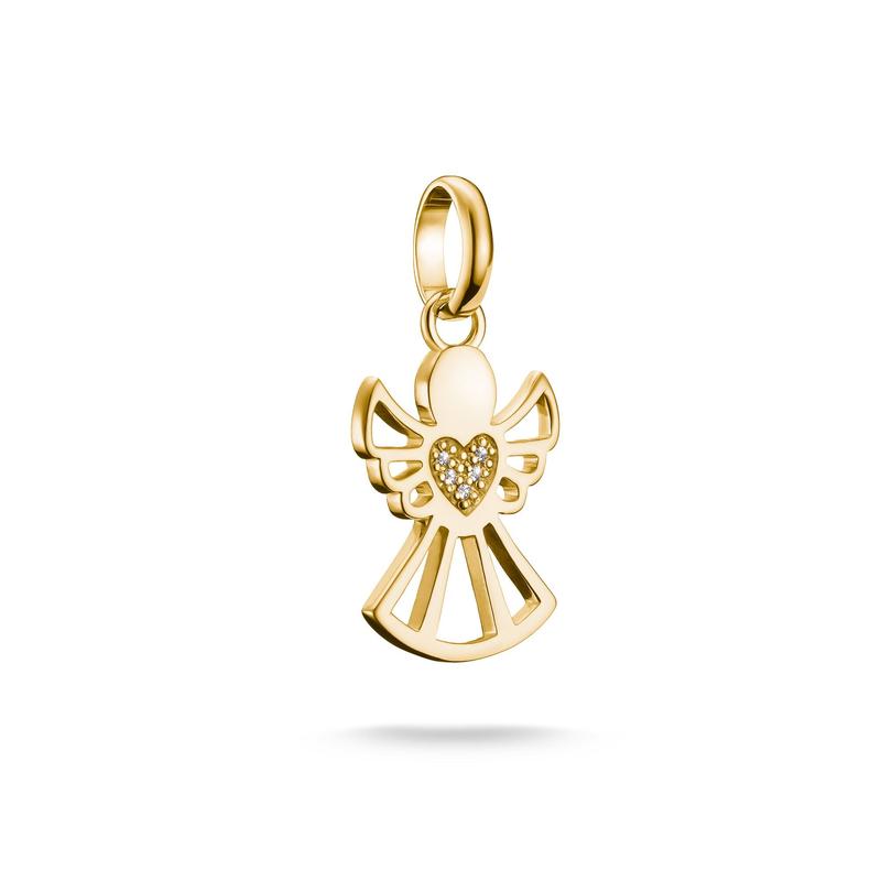 Thomas Sabo Elegant Gold-Plated Angel Charm