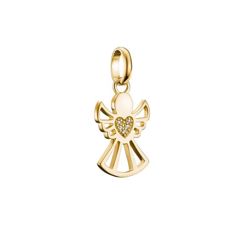 Thomas Sabo Elegant Gold-Plated Angel Charm