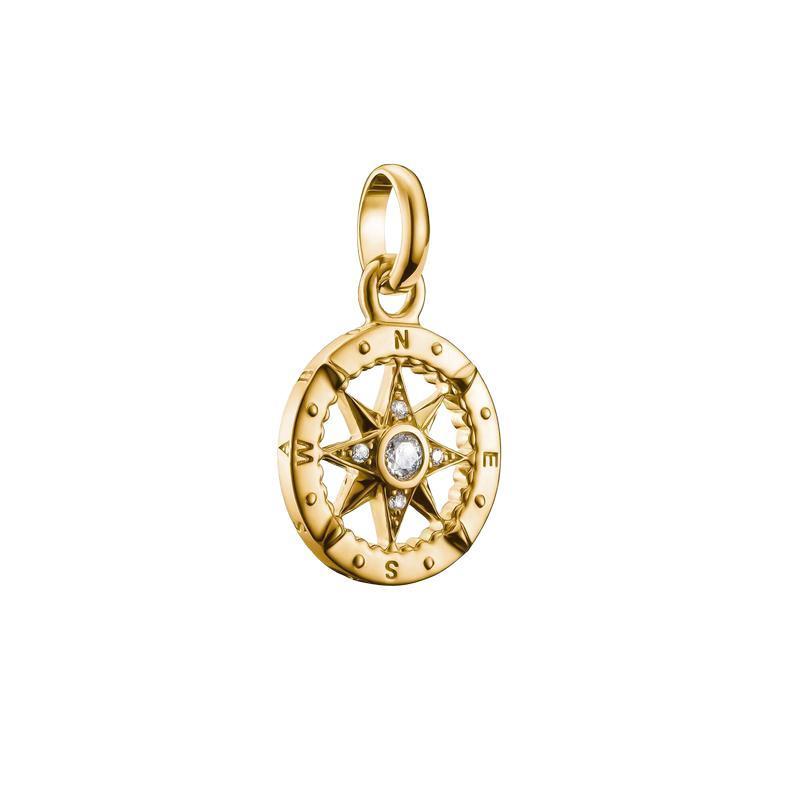 Thomas Sabo Elegant Gold Plated Compass Charm