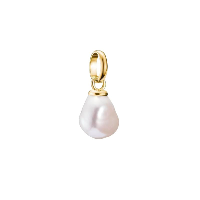 Thomas Sabo Elegant Gold Plated Freshwater Pearl Connect Charm