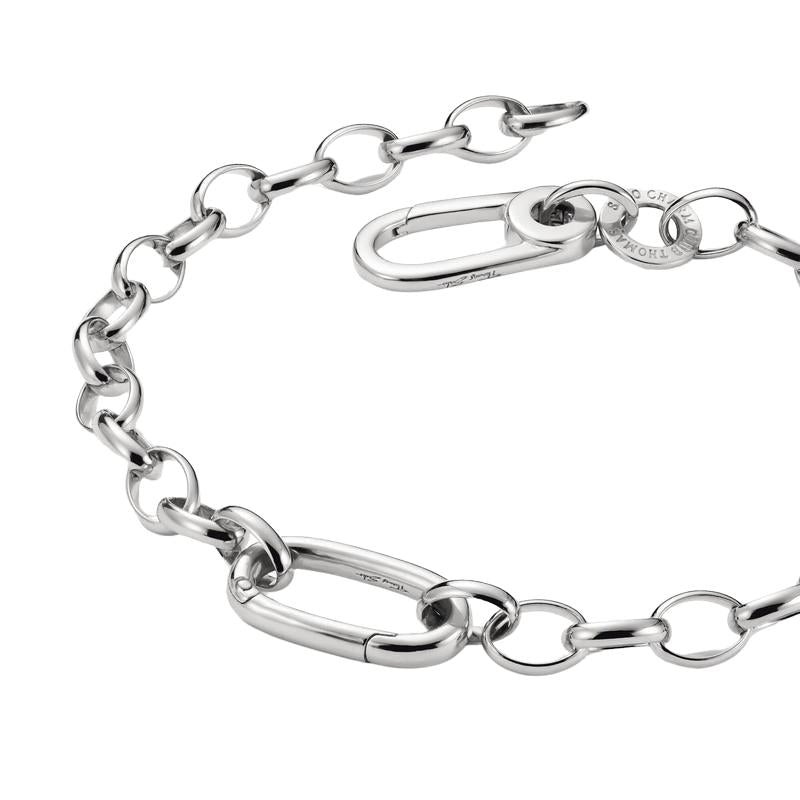 Thomas Sabo Elegant Sterling Silver Charm Bracelet