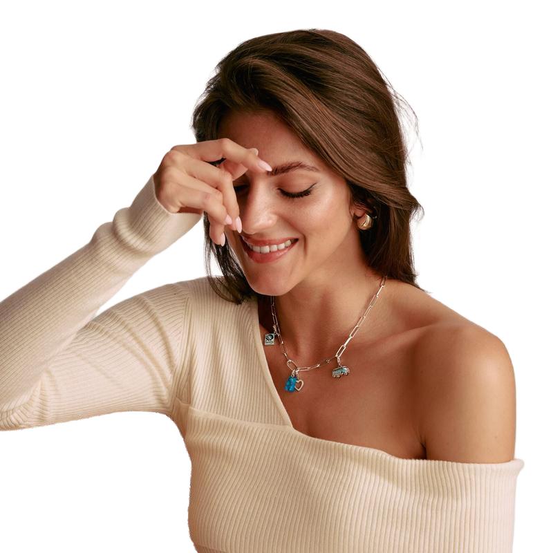 Thomas Sabo Elegant Sterling Silver Paperclip Chain Necklace