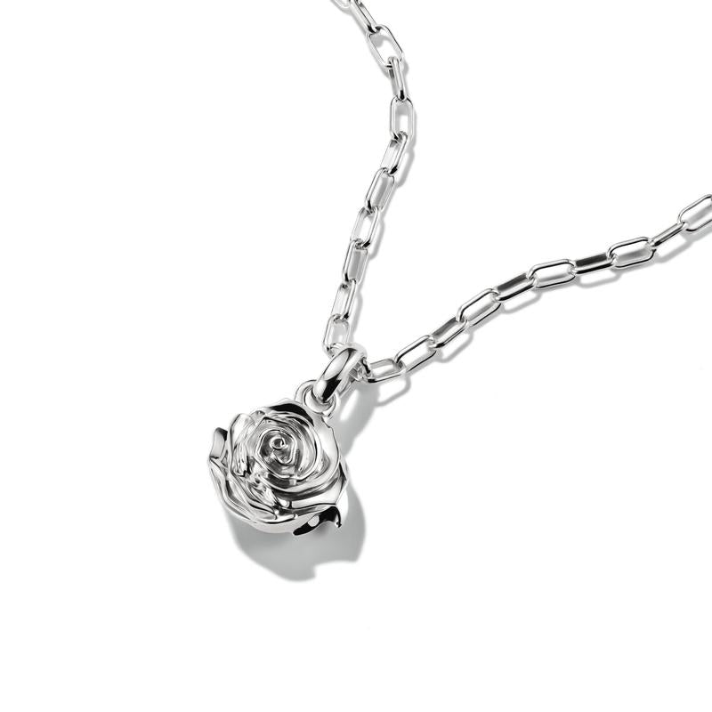 Thomas Sabo Elegant Sterling Silver Rose Blossom Connect Charm