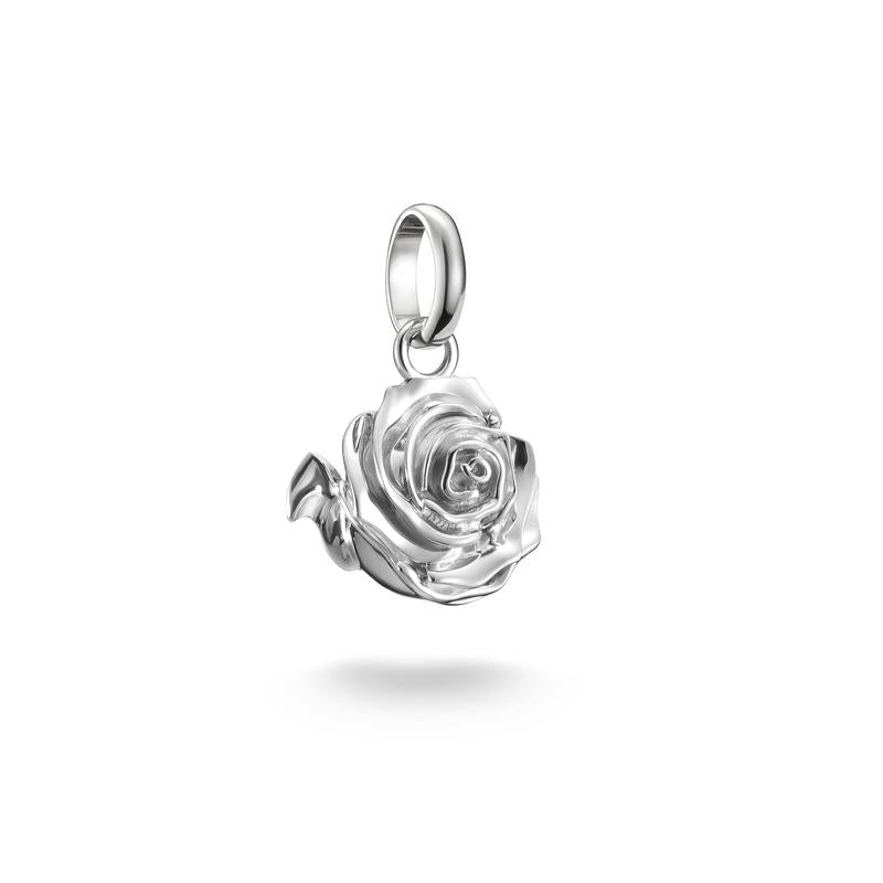 Thomas Sabo Elegant Sterling Silver Rose Blossom Connect Charm