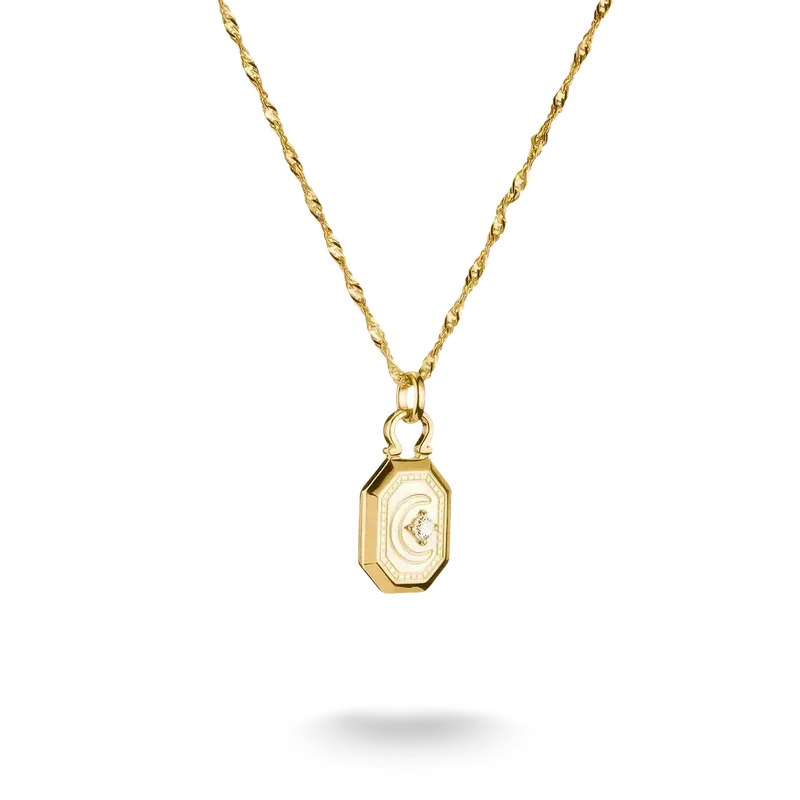 Thomas Sabo Elyndra 18k Gold Plated Moon Necklace