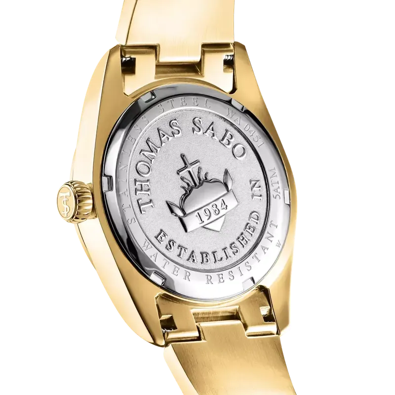 Thomas Sabo Elyndra Ladie's Gold Red Tiger Eye Watch