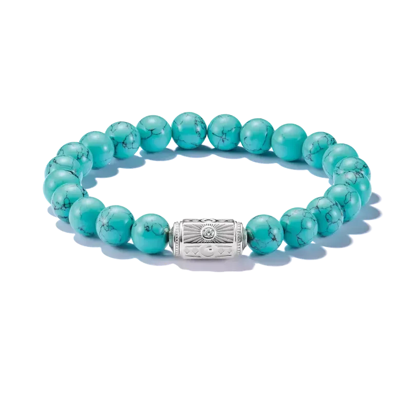 Thomas Sabo Elyndra Silver Bracelet with Imitated Turquoise Beads