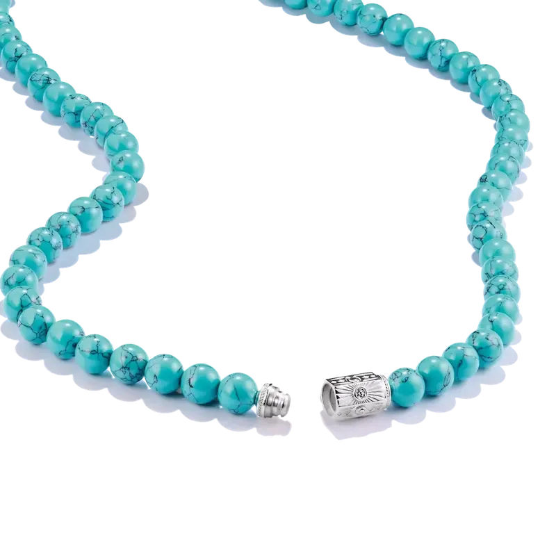 Thomas Sabo Elyndra Silver Necklace with Imitation Turquoise Beads