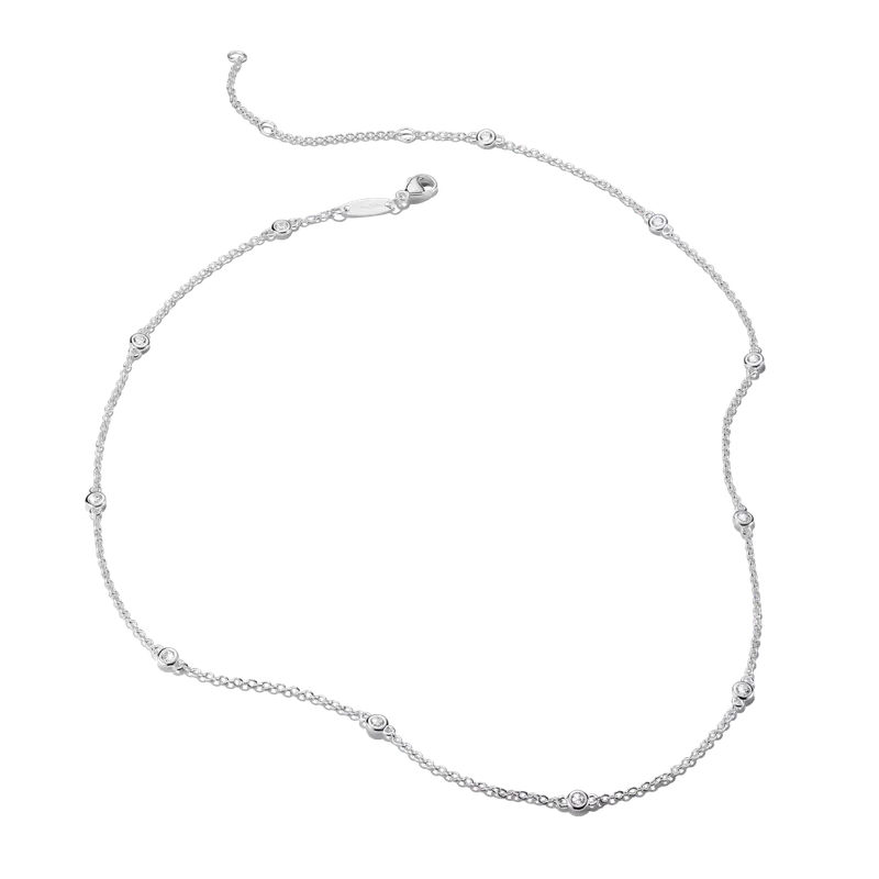 Thomas Sabo Elyndra Silver Necklace with White Zirconia Stones