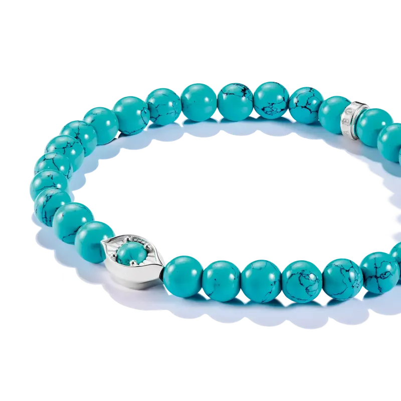 Thomas Sabo Elyndra Silver Turquoise Eye Bead Bracelet
