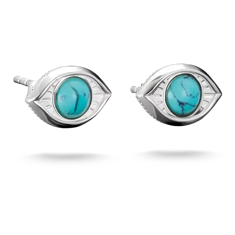 Thomas Sabo Elyndra Silver Turquoise Eye Stud Earrings