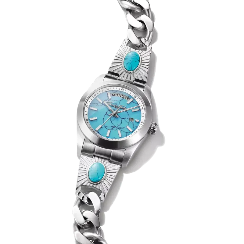 Thomas Sabo Elyndra Stainless Steel Silver Turquoise Watch