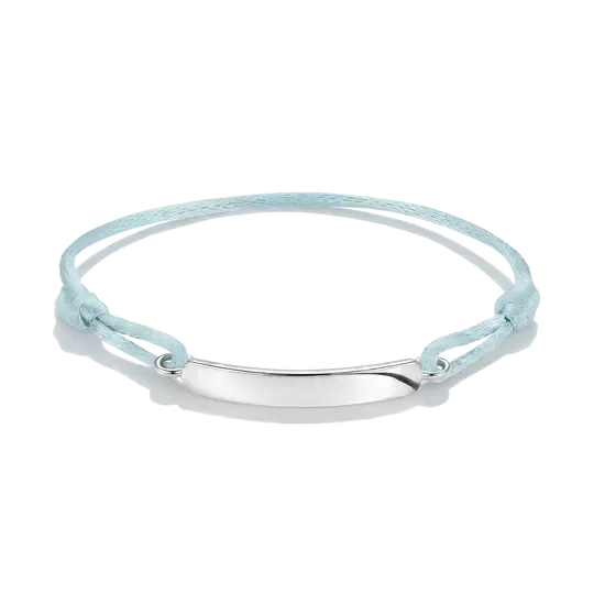 Thomas Sabo Engravable Light Blue Textile Bracelet