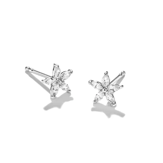 THOMAS SABO Flower Zirconia Stud Earrings