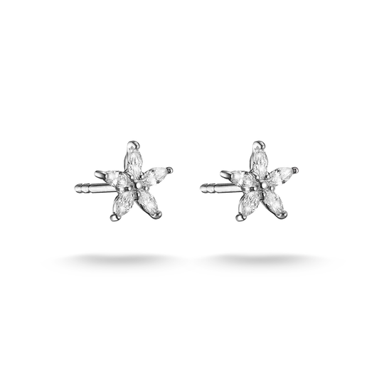 THOMAS SABO Flower Zirconia Stud Earrings