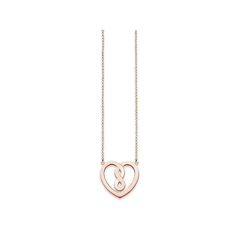 Thomas Sabo Glam & Soul Rose Infinity Heart Necklace 42cm