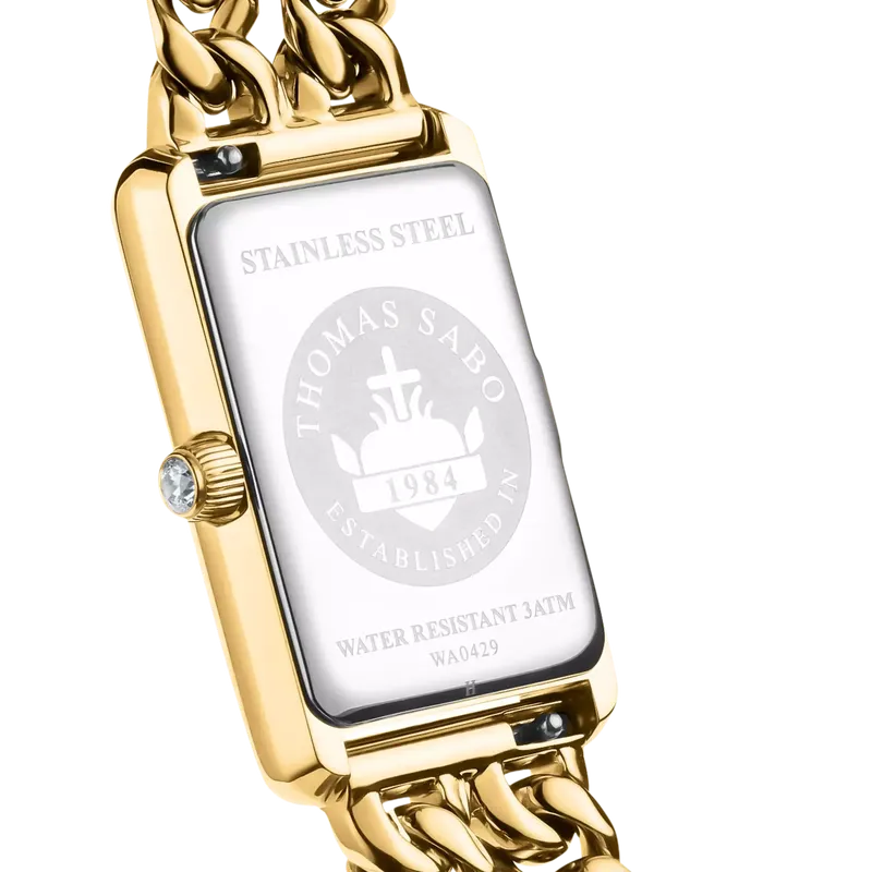 Thomas Sabo Gold-Coloured Ladies' Rectangular Watch