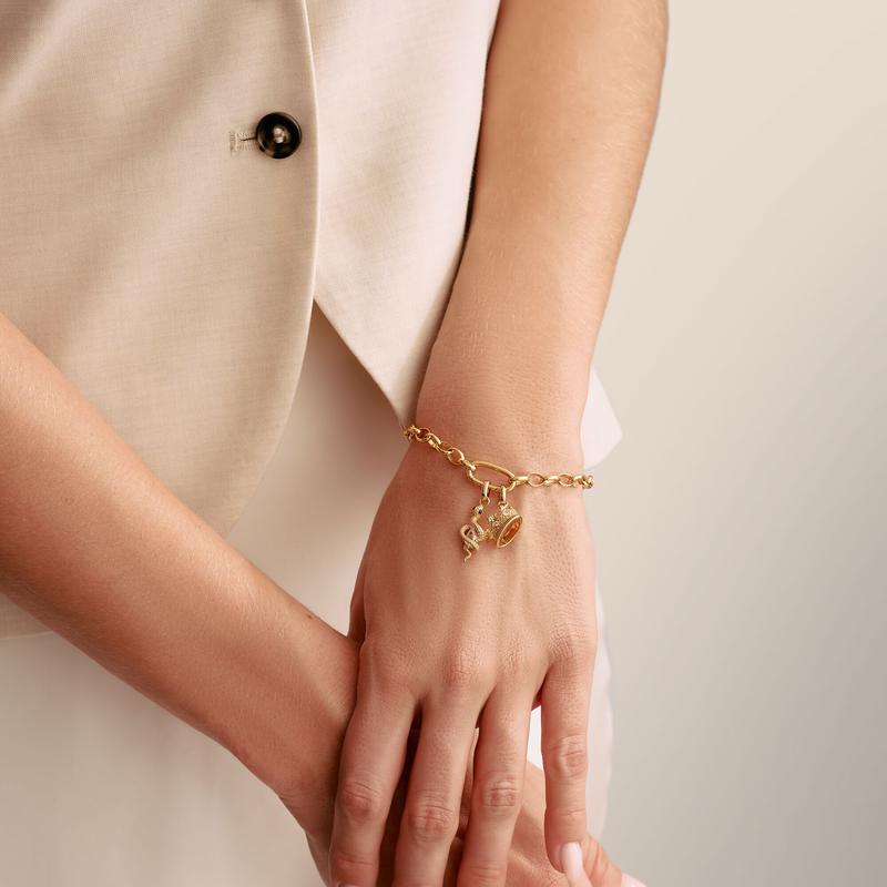 Thomas Sabo Gold-Plated Crown Connect Charm