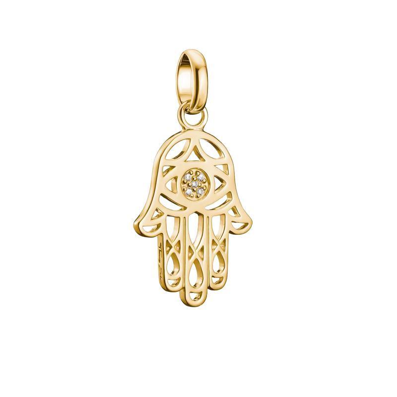Thomas Sabo Gold-Plated Hamsa Hand Charm