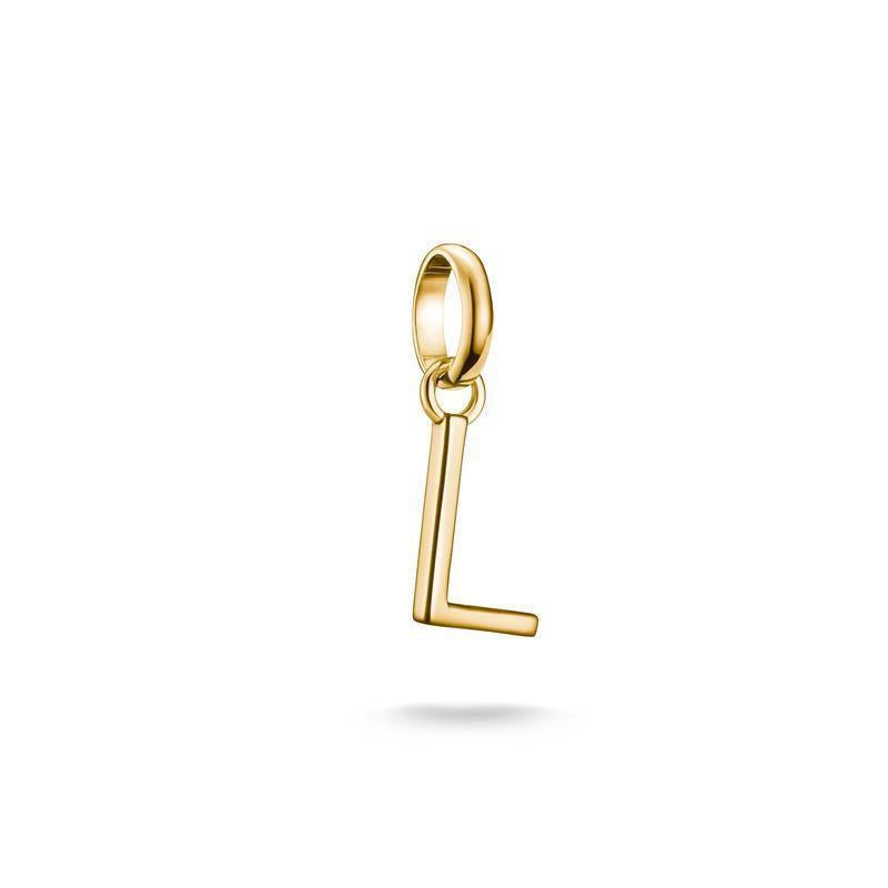 Thomas Sabo Gold‑Plated L Charm Pendant