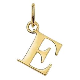 Thomas Sabo Gold Plated Letter E Pendant Charm