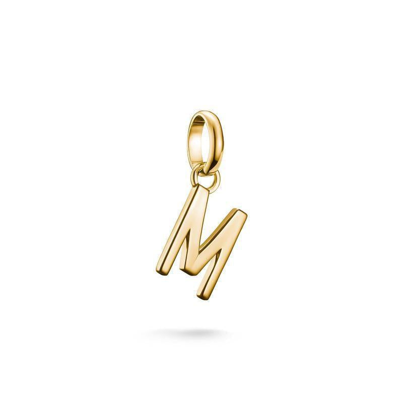 Thomas Sabo Gold-Plated Letter M Pendant