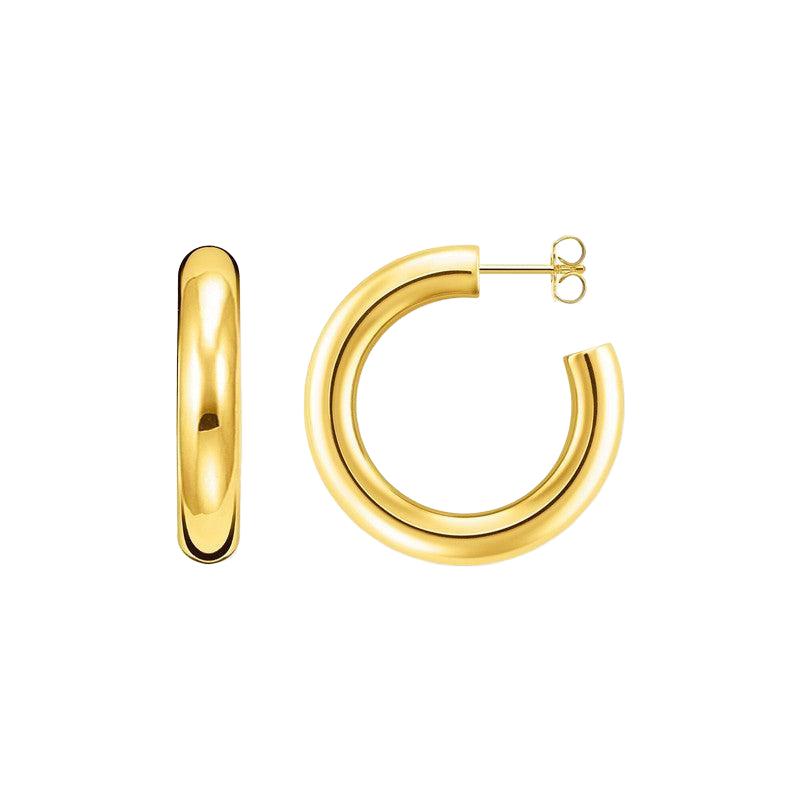 Thomas Sabo Gold-plated Medium Chunky Hoop Earrings