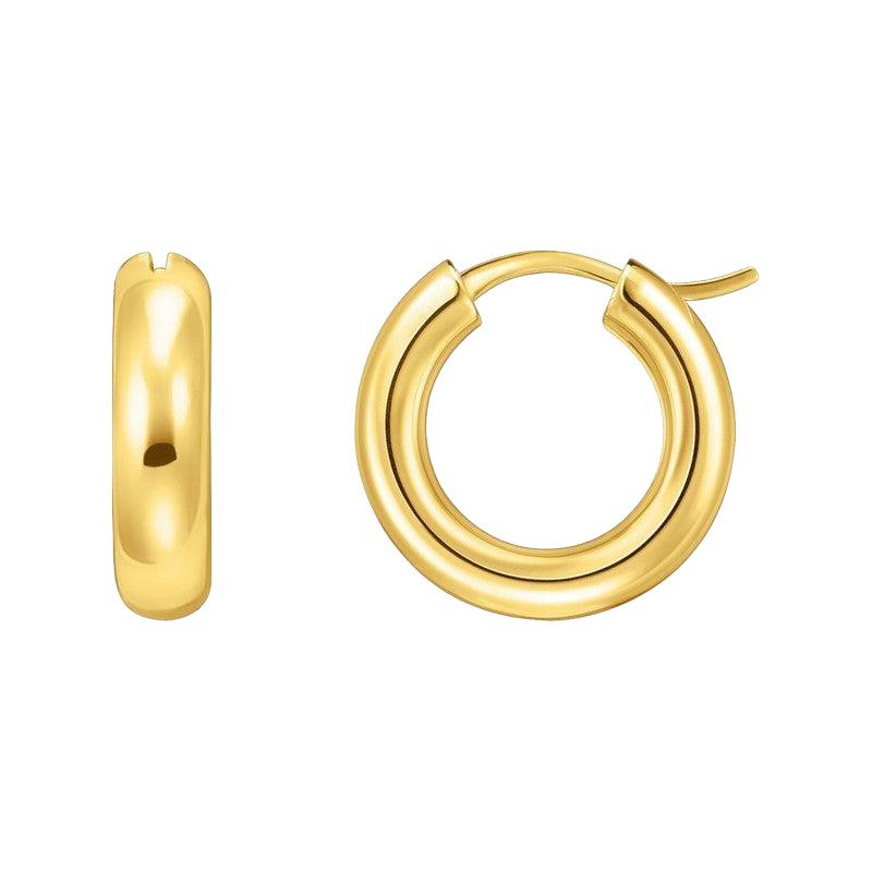 Thomas Sabo Gold-plated Medium-sized Hoop Earrings