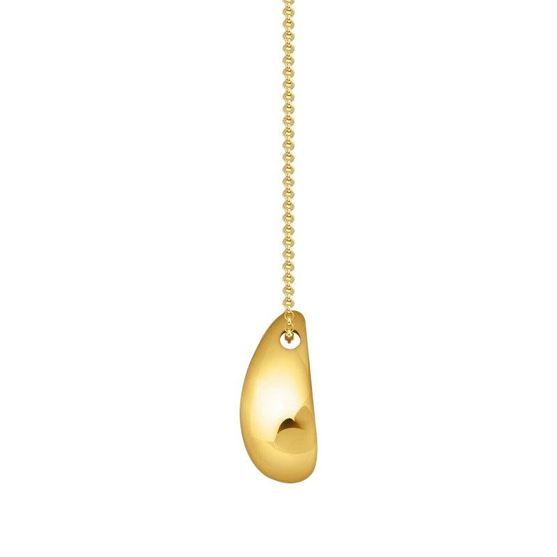 Thomas Sabo Gold-plated Necklace with Pendant in Organic Drop-shape
