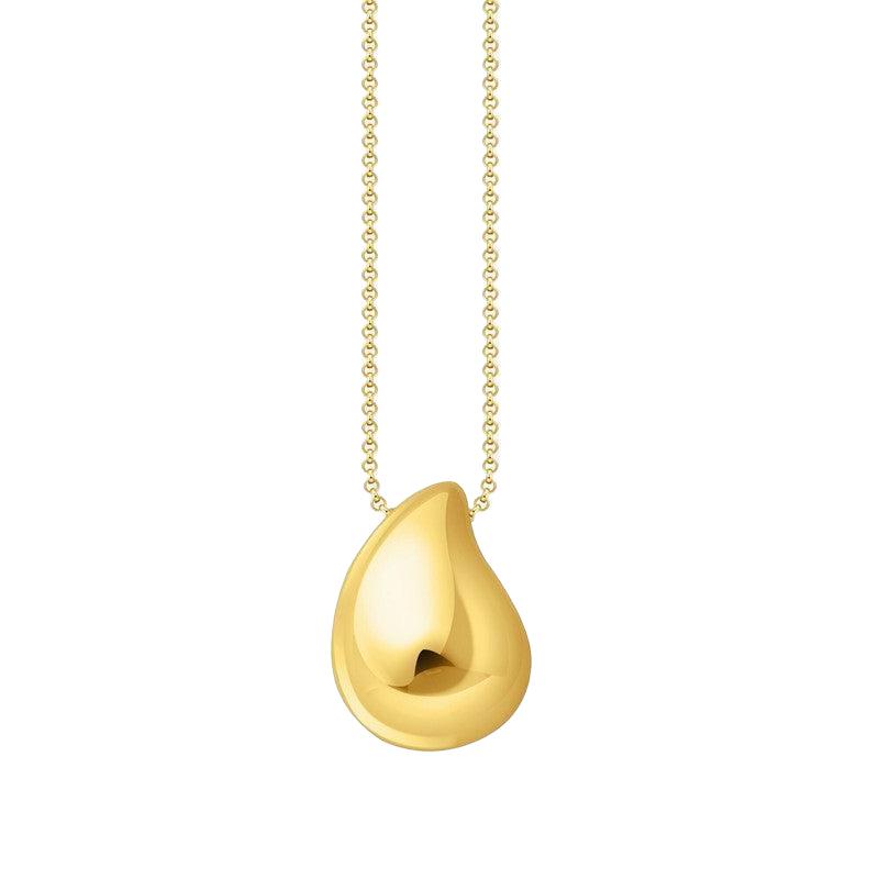 Thomas Sabo Gold-plated Necklace with Pendant in Organic Drop-shape