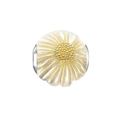 Thomas Sabo Karma Silver Enamel Daisy Bead