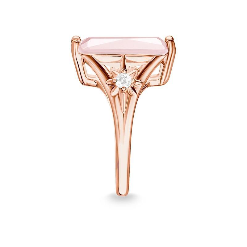 Thomas Sabo Large Stone with Star Shoulder Ring