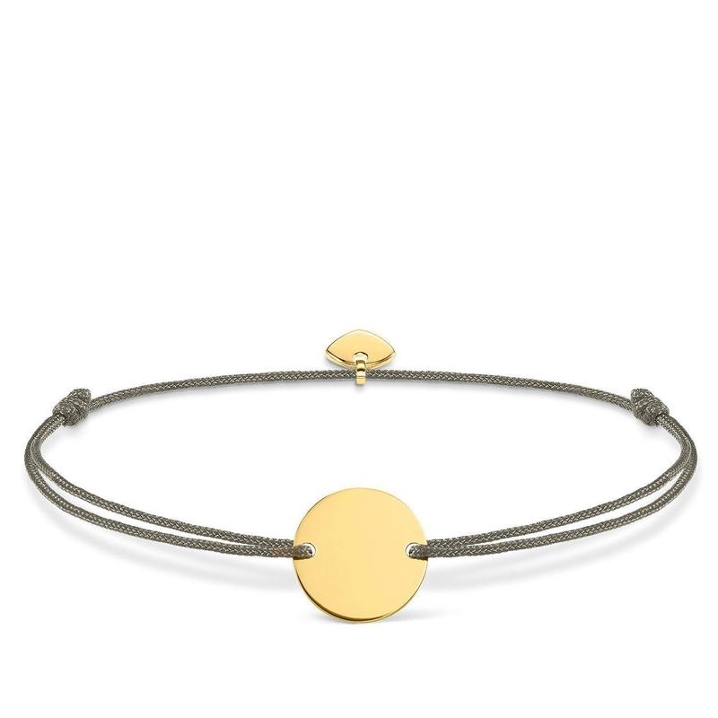 Thomas Sabo Little Secrets Yellow Gold Disc Grey Bracelet