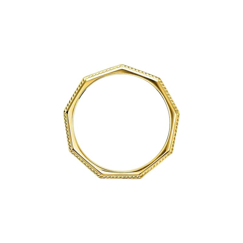 Thomas Sabo Men's ring Angular gold