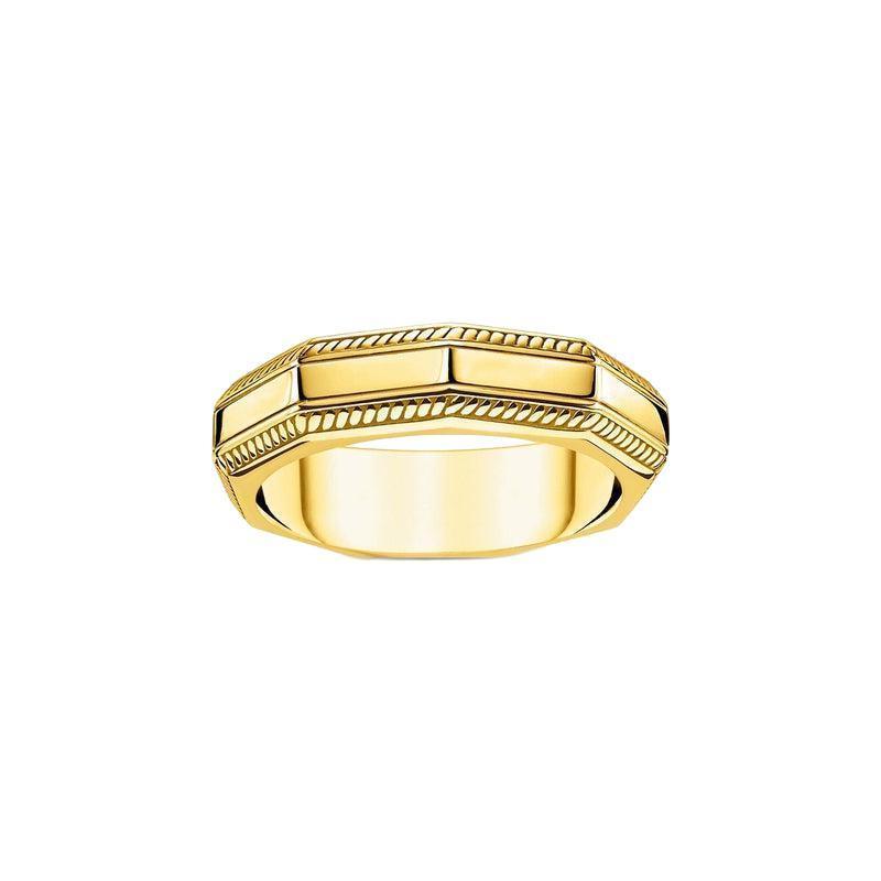 Thomas Sabo Men's ring Angular gold