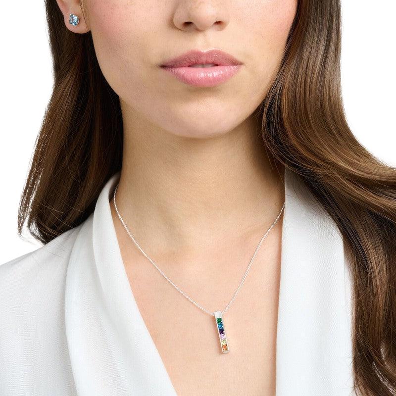 Thomas Sabo Necklace Colourful Stones Silver