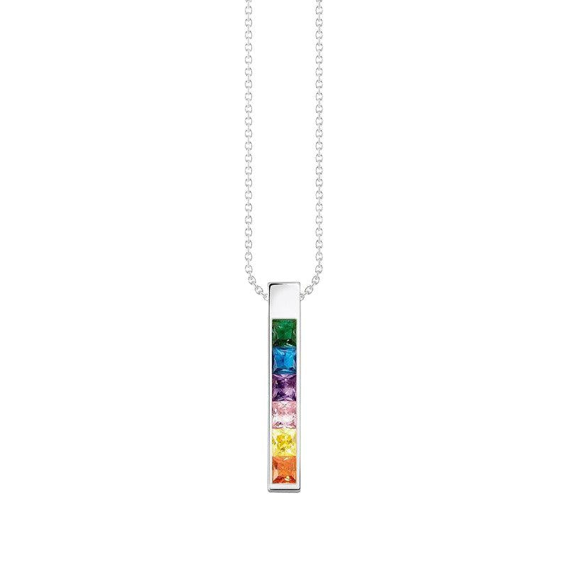 Thomas Sabo Necklace Colourful Stones Silver