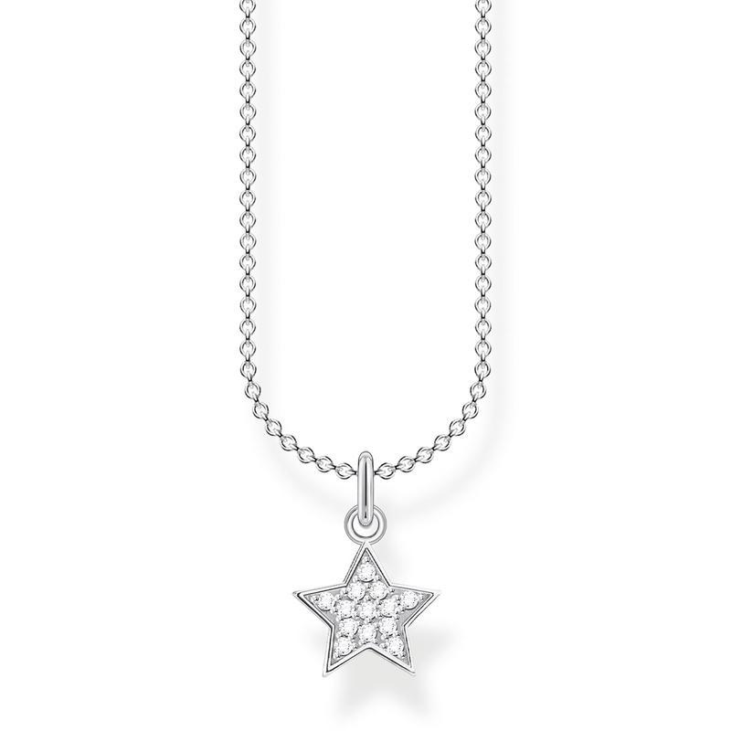 Thomas Sabo Necklace star pavé silver