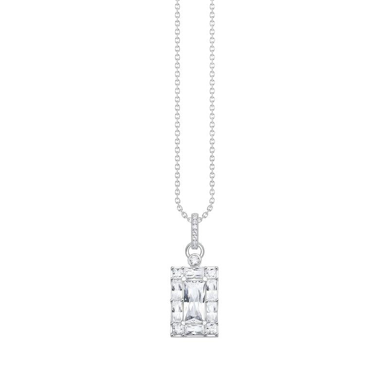 Thomas Sabo Necklace white stone silver